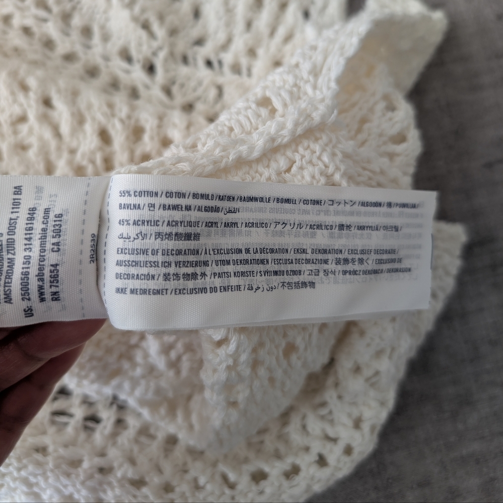 abercrombie kids Cream Crochet Top - Picture 3 of 5